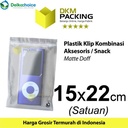 Plastik Klip ZIPLOCK Bag 15x22cm MATTE Kemasan Aksesoris DELKOCHOICE