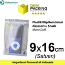 Plastik Klip ZIPLOCK Bag 9x16cm MATTE Kemasan Aksesoris DELKOCHOICE