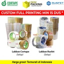 Lakban Isolasi RUSFET CORTAPE Solatip OPP Tape VARIAN TERMURAH / SELOP