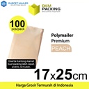 Polymailer PEACH 17x25cm Amplop Plastik Packing Olshop PREMIUM/ PACK