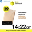 Polymailer PEACH 14x22cm Amplop Plastik Packing Olshop PREMIUM/ PACK