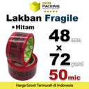 Lakban FRAGILE 48mm PREMIUM Plakban Isolasi TERMURAH / SATUAN