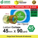 Lakban 45mm x 90yard CORTAPE Plakban Isolasi PREMIUM OJOL /DUS