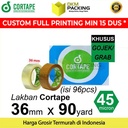 Lakban 36mm x 90yard CORTAPE Plakban Isolasi PREMIUM OJOL DUS