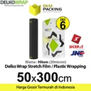 Plastik Wrapping Stretch Film Packing 50cm x 300m Hitam DELKOWRAP /DUS