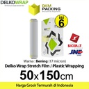 Plastik Wrapping Stretch Film PACKING 50cm x 150m CLEAR DELKOWRAP /DUS