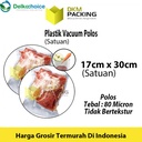 Plastik Vacuum Bag 17x30cm Vakum POLOS DELKOCHOICE Sealer Makanan