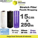 Plastik Wrapping Packing Stretch Film 15cm x 250m DELKOWRAP /SATUAN