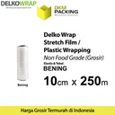 Plastik Wrapping Stretch Film 10cm x 250m BENING DELKOWRAP / SATUAN