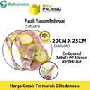 Plastik Vacuum Bag 20x25cm EMBOSS Sealer Makanan Bintik DELKOCHOICE