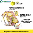 Plastik Vacuum Bag 9x14cm EMBOSS Sealer Makanan Bintik DELKOCHOICE