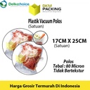 Plastik Vacuum Bag 17x25cm Vakum POLOS DELKOCHOICE Sealer Makanan