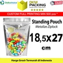 Standing Pouch 18x27cm Alumunium Foil Sealer Makanan Delkochoice