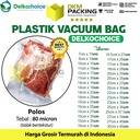 Plastik Vacuum Bag Polos SMOOTH DELKOCHOICE Vakum Vacum Sealer Makanan