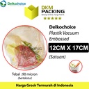 Plastik Vacuum Bag 12x17cm Emboss DELKOCHOICE Sealer Makanan Bintik