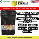 Plastik Klip MATTE WINDOW VARIAN Standing Pouch Kemasan Makanan