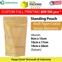 Plastik Klip Kraft Paper Ekonomis FULL ZIPLOCK DELKOCHOICE
