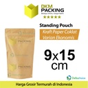 Standing Pouch Kraft Paper Ekonomis FULL ZIPLOCK DELKOCHOICE