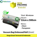 Plastik Vacuum EMBOSS ROLL 32x500cm Vakum Embossed Sealer DELKOCHOICE