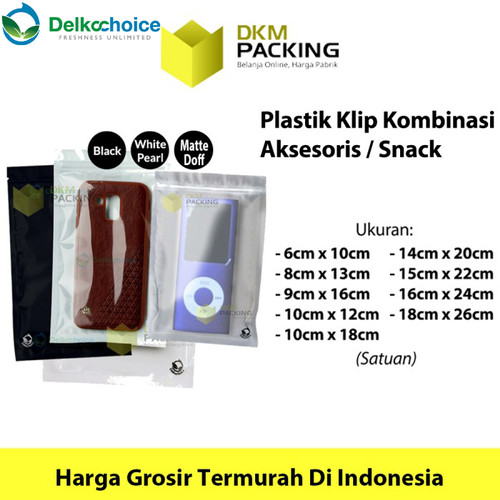 Plastik Klip ZIPLOCK Bag Kemasan Aksesoris Snack DELKOCHOICE TERMURAH