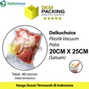 Plastik Vacuum Bag 20x25cm POLOS DELKOCHOICE Vacum Vakum Seal Makanan
