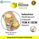 Plastik Vacuum Bag 7x12cm EMBOSS DELKOCHOICE Vacum Vakum Seal Makanan