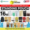 Plastik Klip Variasi Ukuran 16cm Standing Pouch Kemasan Sealer Makanan