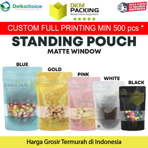 Standing Pouch Variasi Ukuran 16cm Plastik Klip Kemasan Sealer Makanan