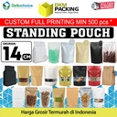 Plastik Klip Variasi Ukuran 14cm Standing Pouch Kemasan Sealer Makanan