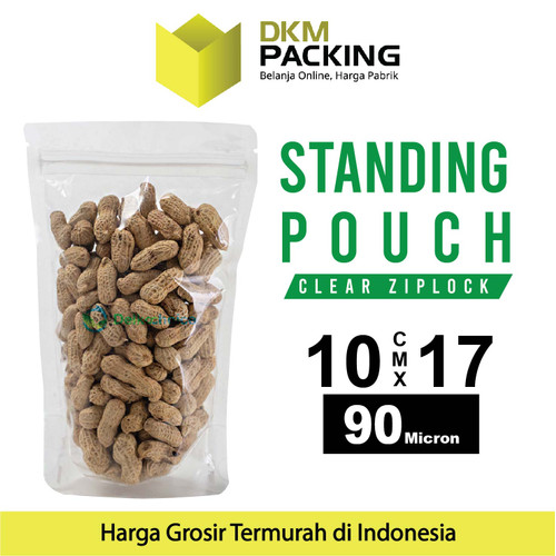 Standing Pouch Variasi Ukuran 10cm Plastik Klip Kemasan Sealer Makanan