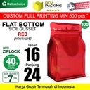 Plastik Klip Flat Bottom 16x24cm Standing Pouch Ziplock Kemasan