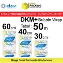 Plastik Bubblewrap Bening 50Meter Bubble Wrap DKMPLUS PREMIUM / ROLL