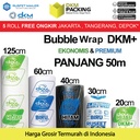 Plastik Bubble Wrap Hitam 50Meter Bubblewrap DKM PLUS PREMIUM / ROLL