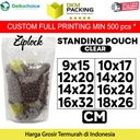 Plastik Klip Bening Standing Pouch Clear Ziplock Sealer Makanan
