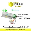 Plastik Vacuum Emboss Roll 12cm x 500cm Vakum Embossed Roll /SATUAN