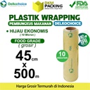 Plastik Cling Wrap 45cm x 500m FOOD GRADE HIJAU Food Wrapping /SATUAN