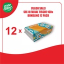 [FLASH SALE] Tissue SEE-U FACIAL Classic SP 160s ISI 12 PACK (EXTRA EKONOMIS)