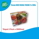 Tissue NICE Facial 400s (Kemasan 2 x 200s)