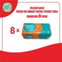 [FLASH SALE] Tissue PASEO GO SMART Facial 200s isi 8 Pack (PASEO GO)