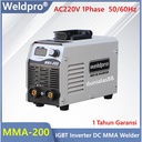 Mesin Las Weldpro MMA 200A Inverter Trafo Las Listrik MMA-200 MMA200