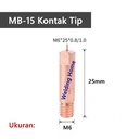 MB15 MIG Torch Sparepart Terdapat Pengunci Nozzle Kontak tip holder