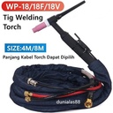 Tig Torch WP18 Stang Argon Tang Las WP-18 WP 18 WP18V WP18F 4M 8M SET