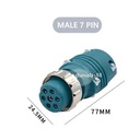 7 Pin Male Konektor Connector Socket 7pin utk Mig Mesin Las Wirefeeder