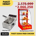 PROMO Warming Showcase/ Display Penghangat Makanan Deep Fryer 6L