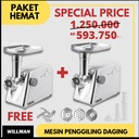 PROMO Mesin Giling Daging Meat Grinder WILLMAN MG301