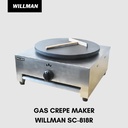 Gas Crepe Maker Mesin Crepes WILLMAN SC-818R GARANSI