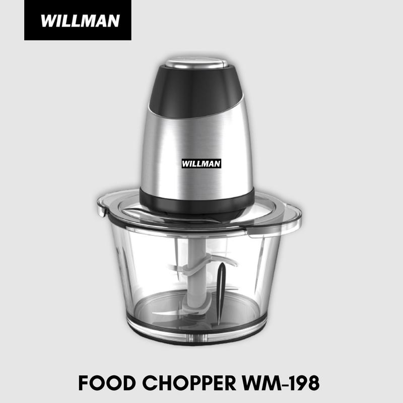 Food Chopper Blender WILLMAN WM-198 Giling Daging Bumbu Rempah Dapur