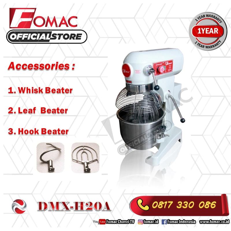 Mesin Dough Mixer Pengaduk Adonan Kue DMX-H20A Fomac