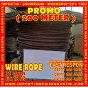 Kawat Seling PROMO 200 Meter Wire Rope 11 mm (6 x 12 F.C)