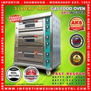 Gas Baking Oven Pemanggang Roti 3 Deck 6 Loyang AKS-WG306A ORIGINAL